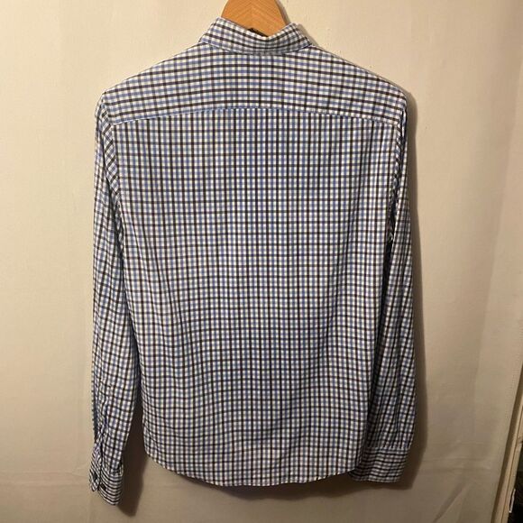 UNTUCKit Shirt Mens XS Extra Small Blue White Slim Fit Long Sleeve Button Down. - Picture 9 of 11